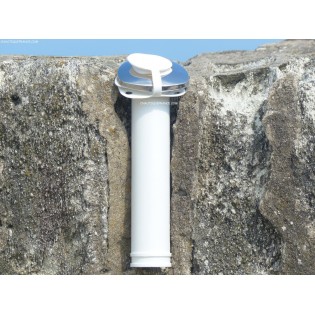 PORTE CANNE NYLON FINITION INOX