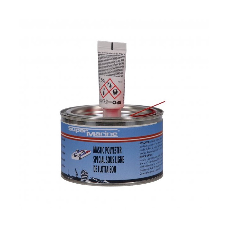 500 GR - MASTIC POLYESTER SOUS LIGNE DE FLOTTAISON - SUPER MARINE