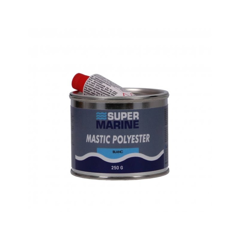 250 G - MASTIC POLYESTER BLANC - SUPER MARINE