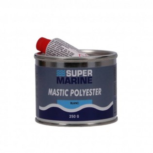 250 G - MASTIC POLYESTER BLANC - SUPER MARINE