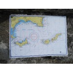 HYERES - CARTE MARINE PLASTIFIEE HYERES