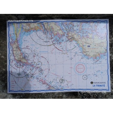 LA TRINITE - CARTE MARINE PLASTIFIEE LA TRINITE