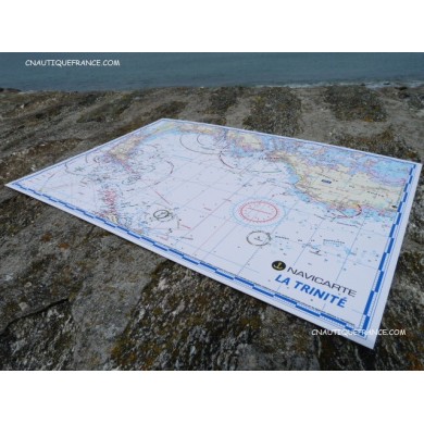 LA TRINITE - CARTE MARINE PLASTIFIEE LA TRINITE