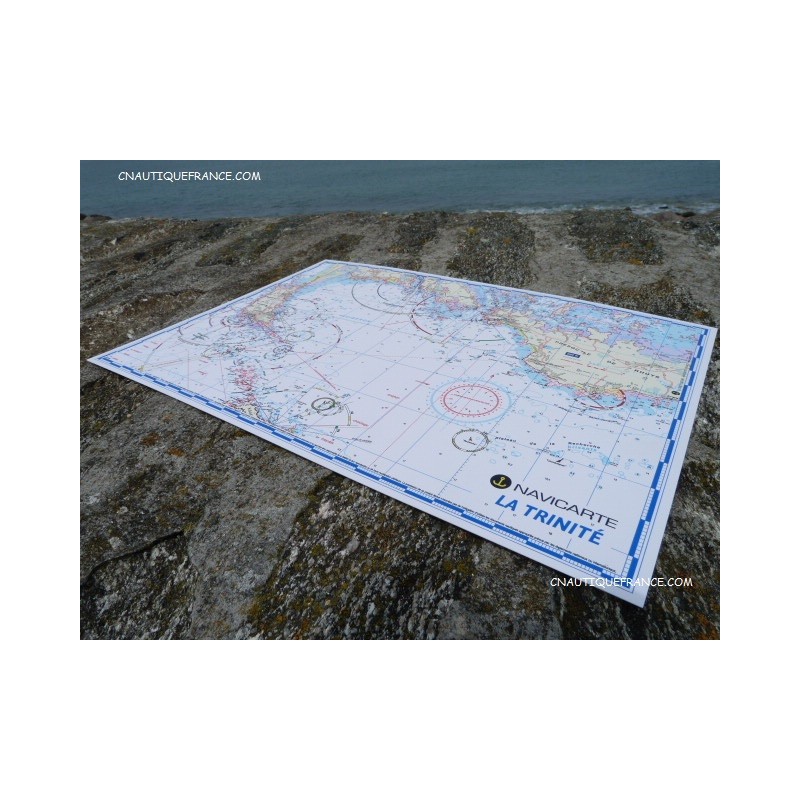 LA TRINITE - CARTE MARINE PLASTIFIEE LA TRINITE