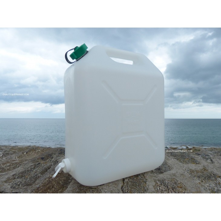 Jerrican Alimentaire 25 Litres Avec Robinet - Lot De 2, Pour Eau, Vin, Produits Chimiques
