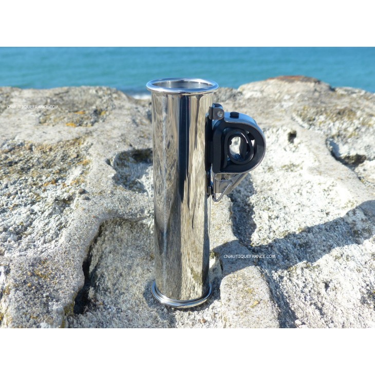 Porte canne inox - Fixation sur balcon