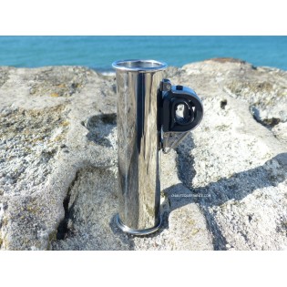 Porte canne inox - Fixation sur balcon