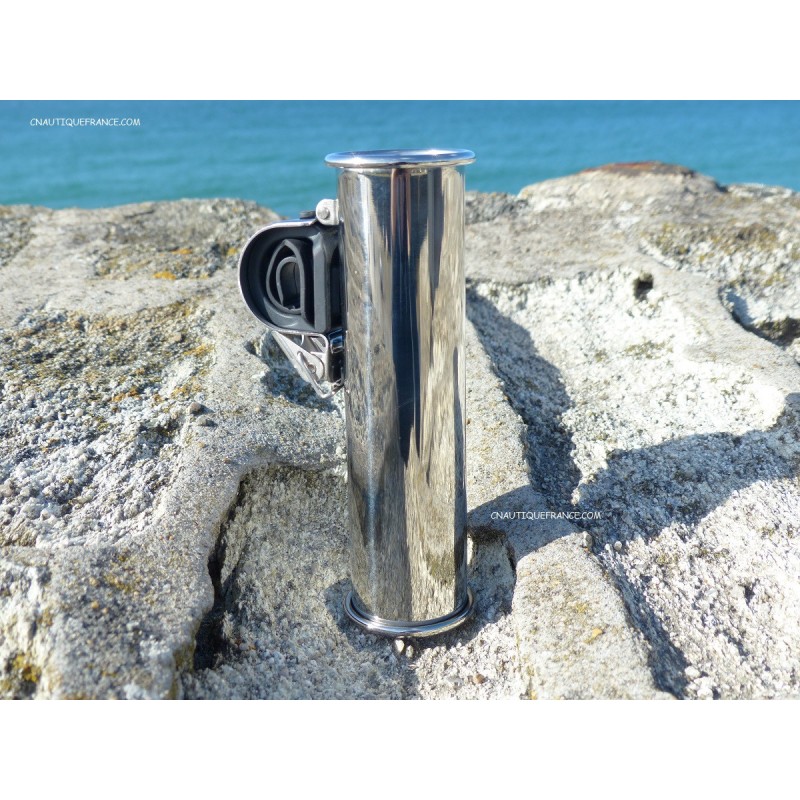 Porta Canna Da Pesca Gemlux In Acciaio Inox Deluxe 0° Con Scarico Rimovibile Mod. 325500