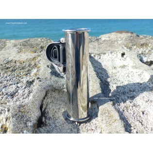 Porte canne inox - Fixation sur balcon