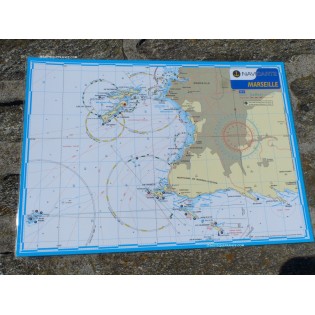 MARSEILLE - CARTE MARINE PLASTIFIEE MARSEILLE