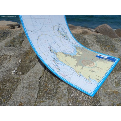 MARSEILLE - CARTE MARINE PLASTIFIEE MARSEILLE