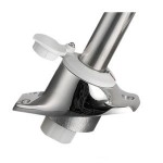 FEU BLANC 360° A LED  HAMPE INOX INCLINEE