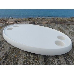 PLATEAU DE TABLE EN COMPOSITE OVALE 76 X 45 CM