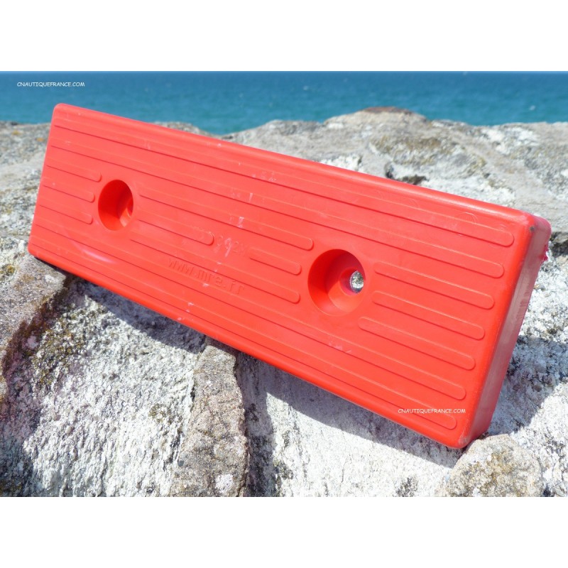 300 X 100 X 20 MM PATIN ALESAGE ø 11MM - ROUGE