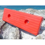300 X 100 X 20 MM PATIN ALESAGE ø 11MM - ROUGE