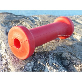 L 200 x Ø 75 - 50 MM RED ROLLER – Ø 22 MM BORE