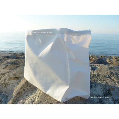 45 X 30 X 15 CM - SAC A DRISSE PVC BLANC