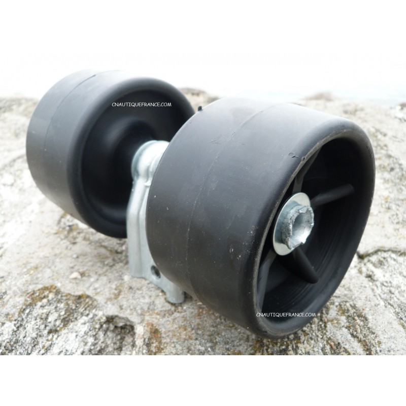 GALET SUR BALANCIER ø 120 mm ROUGE