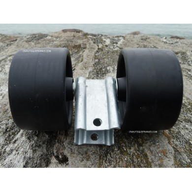 GALET SUR BALANCIER ø 120 mm ROUGE