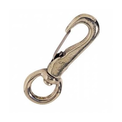 MOUSQUETON A EMERILLON BRONZE CHROME 53 MM