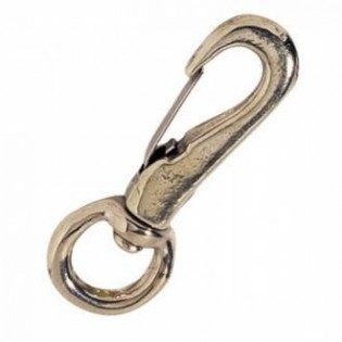 MOUSQUETON A EMERILLON BRONZE CHROME 53 MM