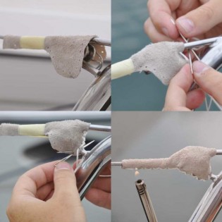 PROTECTION EN CUIR POUR FILIERE ET CHANDELIER