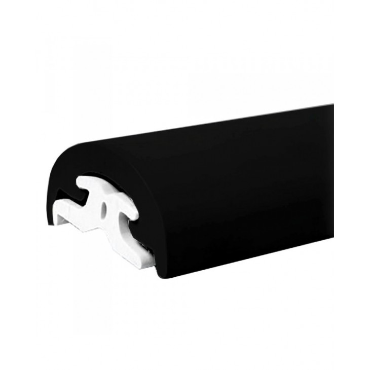 LISTON PVC NOIR PROFILE RADIAL 40 MM - 16 M