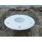 EMBASE POUR PIED DE TABLE - POUR SOL - LAQUE BLANC