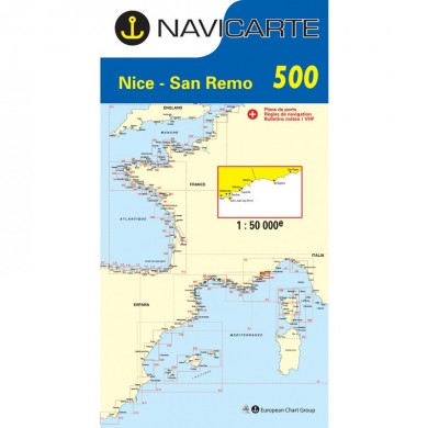 NICE - SAN REMO -CARTE MARINE NAVICARTE 500
