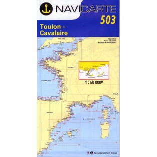 TOULON - CAVALAIRE - CARTE MARINE 503