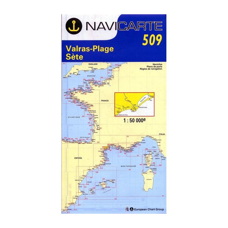 VALRAS-PLAGE SETE - CARTE MARINE 509