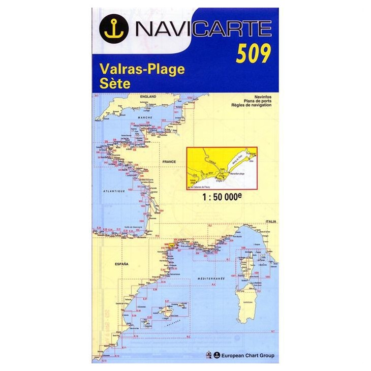 VALRAS-PLAGE SETE - CARTE MARINE 509