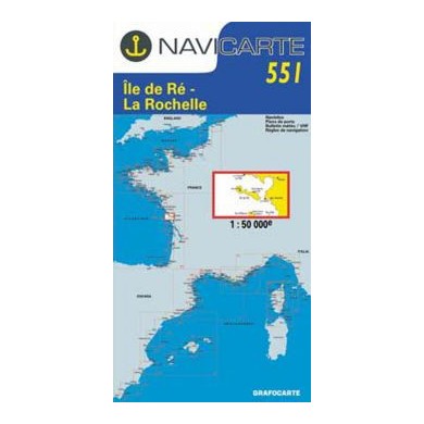 Ile de Ré - La Rochelle - CARTE MARINE 551