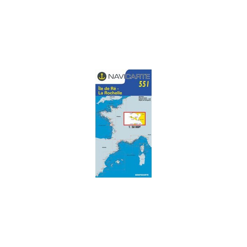 Ile de Ré - La Rochelle - CARTE MARINE 551