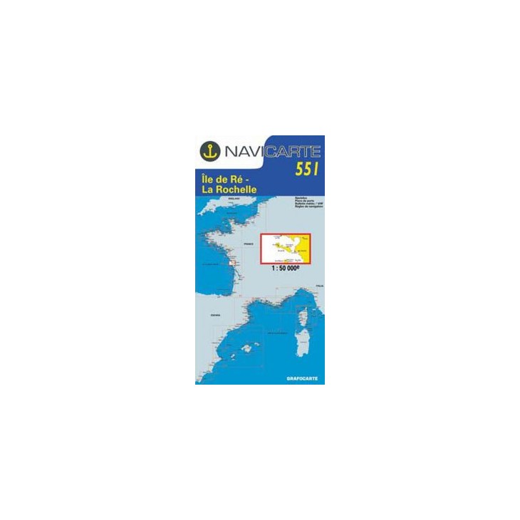 Ile de Ré - La Rochelle - CARTE MARINE 551