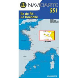 Ile de Ré - La Rochelle - CARTE MARINE 551