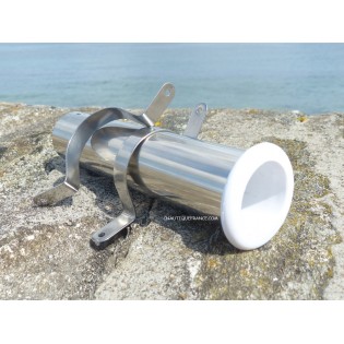 PORTE CANNE A PECHE EN INOX - A PLAQUER