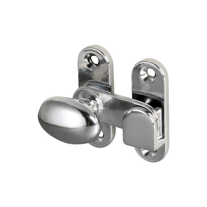 52 x 33 mm - Bloc porte en laiton chromé