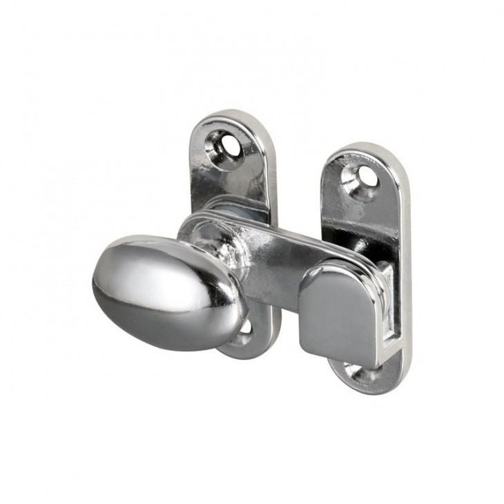 52 x 33 mm - Bloc porte en laiton chromé