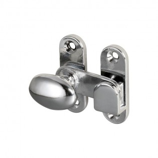 52 x 33 mm - Bloc porte en laiton chromé