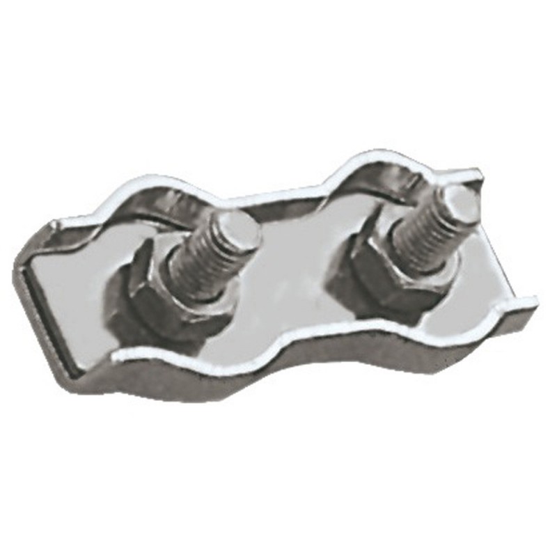 Ø 3 mm - Serre câble plat double - inox