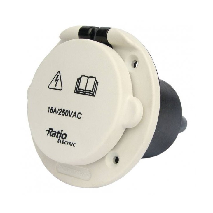 16A / 250V - SOCLE DE BORD EN COMPOSITE