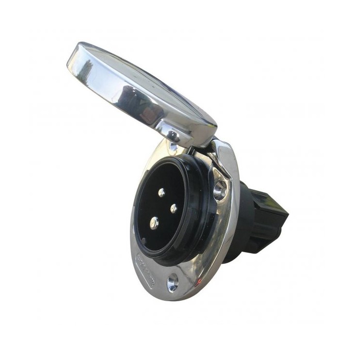 32A / 250V - SOCLE DE BORD EN INOX