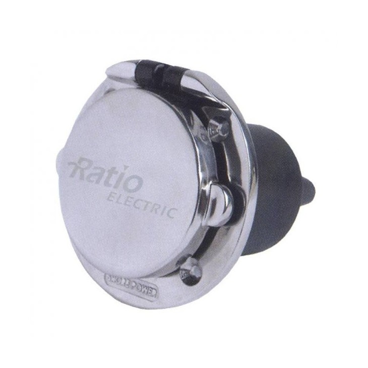 16A / 250V - SOCLE DE BORD EN INOX