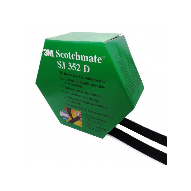 PACK VELCRO NOIR 5 METRES SJ352D - 3M