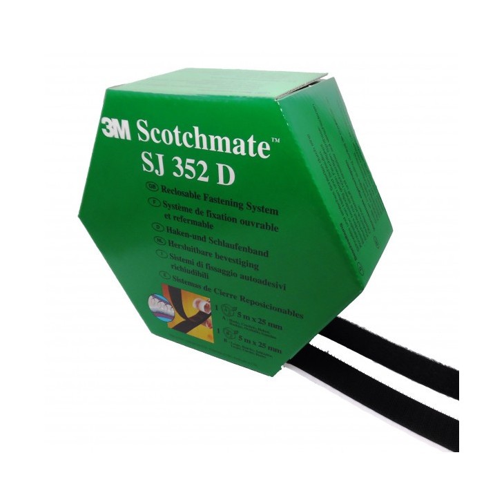 PACK VELCRO NOIR 5 METRES SJ352D - 3M