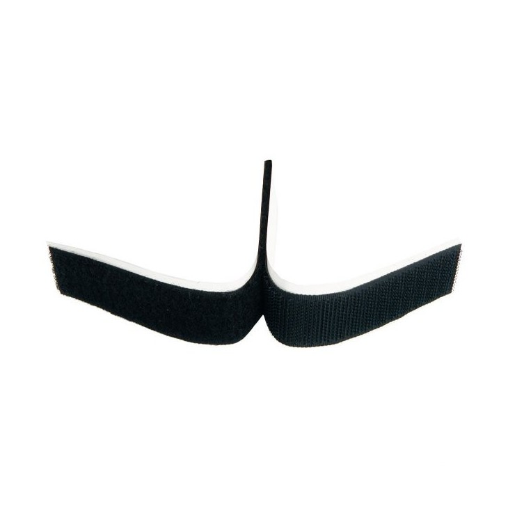 30 cm / 25 mm - Bande velcro noire