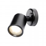 Spot LED articulé en ABS noir