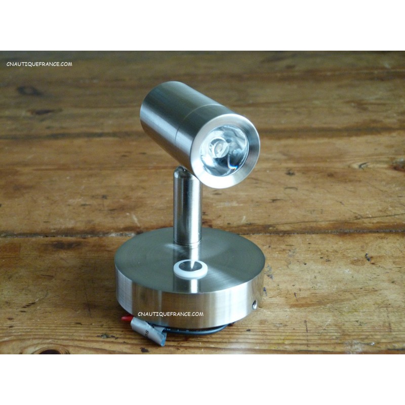 Plafonnier à LED dimmable aluminium brossé et nickelé