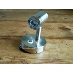 Plafonnier à LED dimmable aluminium brossé et nickelé